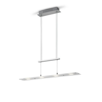 Trio Milos matt nikkel LED függesztett lámpa (TRI-R32004107) LED 4 izzós IP20