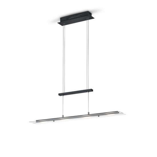 Trio Milos fekete LED függesztett lámpa (TRI-R32004132) LED 4 izzós IP20