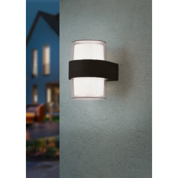 Trio Molina anracit-fehér LED kültéri falikar (TRI-R22052142) LED 2 izzós IP54