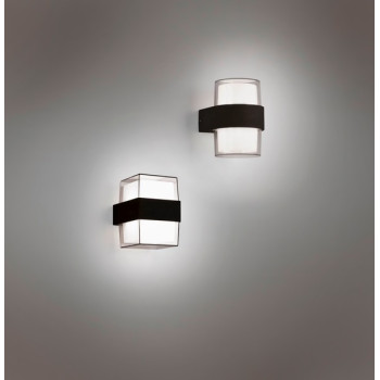 Trio Molina anracit-fehér LED kültéri falikar (TRI-R22062142) LED 2 izzós IP54