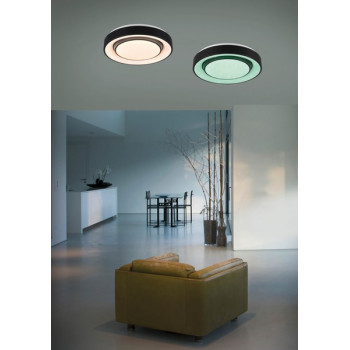 Trio Mona fehér-fekete LED mennyezeti lámpa (TRI-R65041032) LED 1 izzós IP20