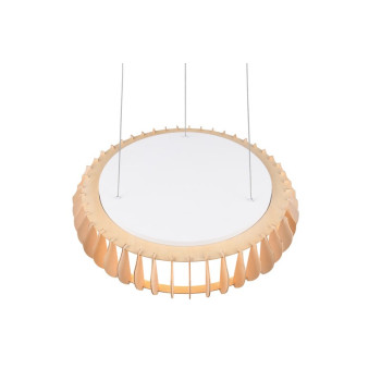 Trio Monte fehér-natúr LED függesztett lámpa (TRI-R32171930) LED 1 izzós IP20