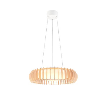 Trio Monte fehér-natúr LED függesztett lámpa (TRI-R32171930) LED 1 izzós IP20