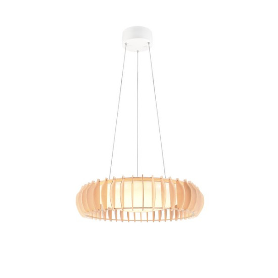 Trio Monte fehér-natúr LED függesztett lámpa (TRI-R32171930) LED 1 izzós IP20