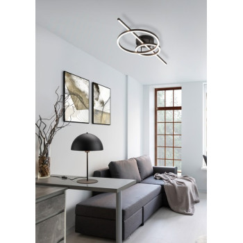 Trio Montilla fekete-fehér LED mennyezeti lámpa (TRI-643010332) LED 1 izzós IP20