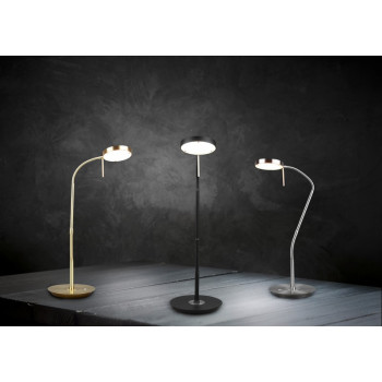 Trio Monza matt nikkel LED asztali lámpa (TRI-523310107) LED 1 izzós IP20