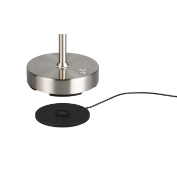 Trio Moreno matt nikkel LED asztali lámpa (TRI-R54561107) LED 1 izzós IP20