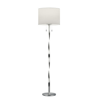 Trio Nandor matt nikkel-fehér állólámpa (TRI-475310307) LED+E27 2 izzós IP20