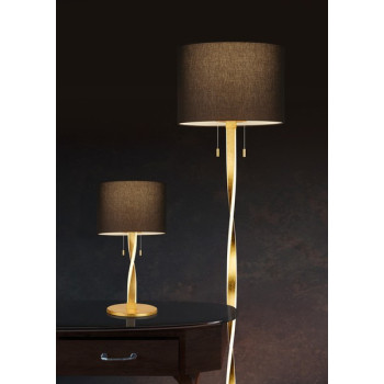 Trio Nandor arany-barna asztali lámpa (TRI-575310379) LED+E27 2 izzós IP20