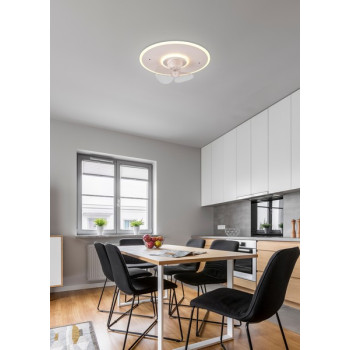 Trio Nybro fehér LED mennyezeti ventilátoros lámpa (TRI-R64133131) LED 1 izzós IP20