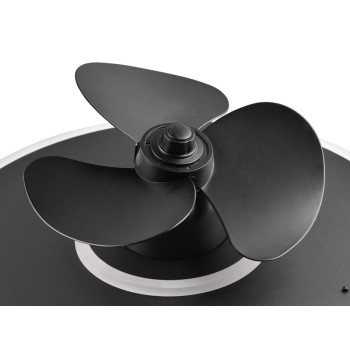 Trio Nybro fekete LED mennyezeti ventilátoros lámpa (TRI-R64133132) LED 1 izzós IP20