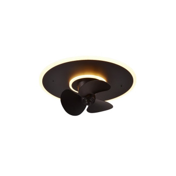 Trio Nybro fekete LED mennyezeti ventilátoros lámpa (TRI-R64133132) LED 1 izzós IP20