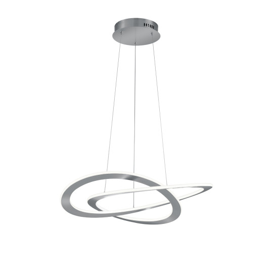 Trio Oakland matt nikkel LED függesztett lámpa (TRI-321710107) LED 1 izzós IP20