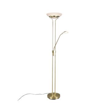 Trio Orson sárgaréz-fehér LED állólámpa (TRI-R40073508) LED 2 izzós IP20