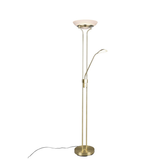 Trio Orson sárgaréz-fehér LED állólámpa (TRI-R40073508) LED 2 izzós IP20