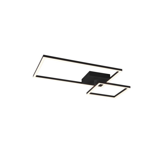 Trio Padella fekete LED mennyezeti lámpa (TRI-R62642132) LED 1 izzós IP20