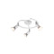 Trio Paris fehér mennyezeti spotlámpa (TRI-R80913931) GU10 3 izzós IP20