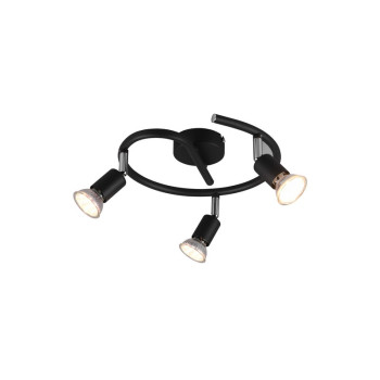 Trio Paris fekete mennyezeti spotlámpa (TRI-R80913932) GU10 3 izzós IP20