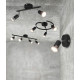 Trio Paris fekete mennyezeti spotlámpa (TRI-R80914032) GU10 4 izzós IP20