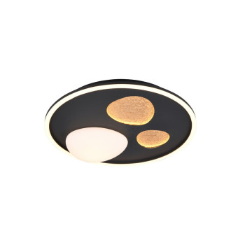 Trio Pebble fekete-barna LED mennyezeti lámpa (TRI-643110132) LED 1 izzós IP20