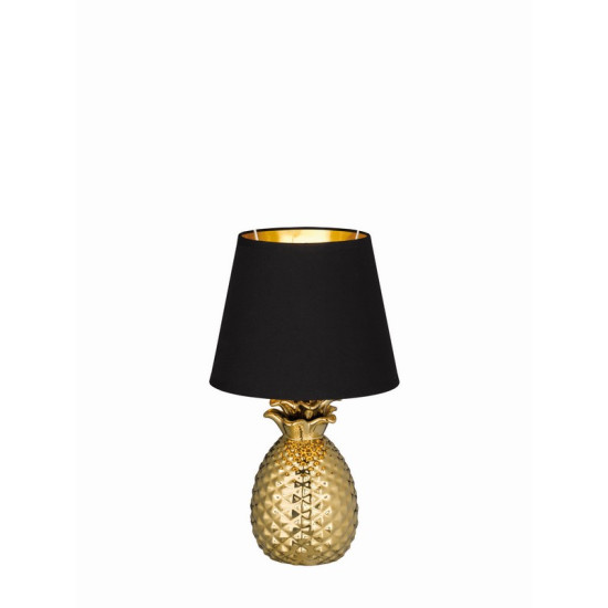 Trio Pineapple arany-fekete asztali lámpa (TRI-R50421079) E14 1 izzós IP20