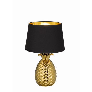 Trio Pineapple arany-fekete asztali lámpa (TRI-R50431079) E27 1 izzós IP20