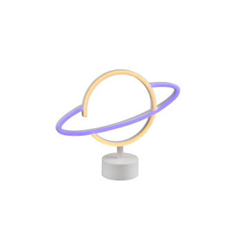 Trio Planet fehér gyerek LED asztali lámpa (TRI-R55370101) LED 1 izzós IP20