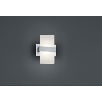 Trio Platon csiszolt alumínium-fehér LED falikar (TRI-274670105) LED 1 izzós IP20