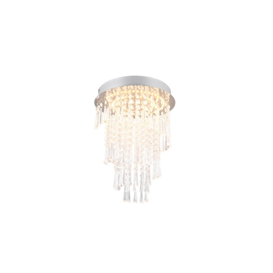 Trio Pomp króm-átlátszó LED mennyezeti lámpa (TRI-R67341106) LED 1 izzós IP20