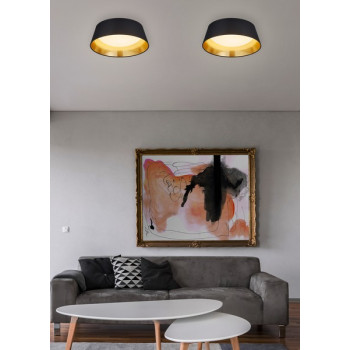 Trio Ponts fekete-arany LED mennyezeti lámpa (TRI-R62871279) LED 1 izzós IP20