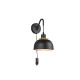 Trio Punch fekete-arany falikar (TRI-R20811732) E27 1 izzós IP20