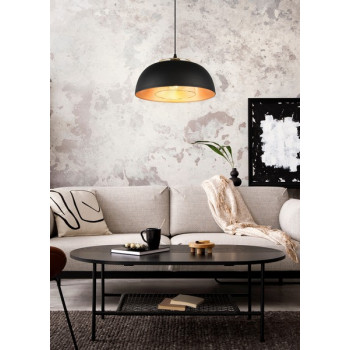 Trio Punch fekete-arany függesztett lámpa (TRI-R30811932) E27 1 izzós IP20