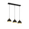 Trio Punch fekete-arany függesztett lámpa (TRI-R30813032) E27 3 izzós IP20