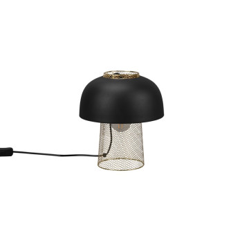 Trio Punch fekete-arany asztali lámpa (TRI-R50811032) E27 1 izzós IP20