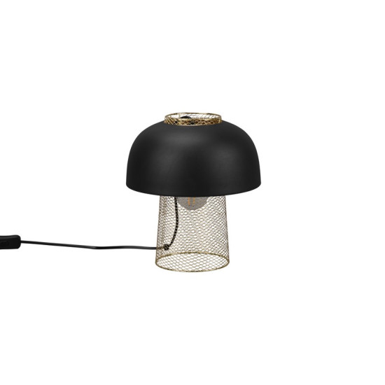 Trio Punch fekete-arany asztali lámpa (TRI-R50811032) E27 1 izzós IP20