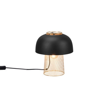 Trio Punch fekete-arany asztali lámpa (TRI-R50811032) E27 1 izzós IP20