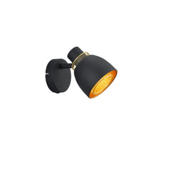 Trio Punch fekete-arany falikar (TRI-R80811032) E14 1 izzós IP20
