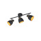 Trio Punch fekete-arany mennyezeti lámpa (TRI-R80813032) E14 3 izzós IP20