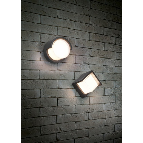 Trio Puno fekete-fehér LED kültéri falikar (TRI-R27036132) LED 1 izzós IP54