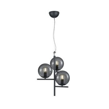 Trio Pure antracit függesztett lámpa (TRI-302000342) E14 3 izzós IP20