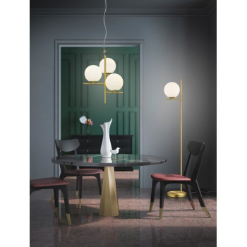 Trio Pure sárgaréz-fehér állólámpa (TRI-402000108) E14 1 izzós IP20
