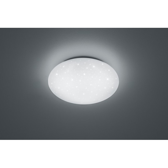 Trio Putz fehér-fekete fürdőszobai LED mennyezeti lámpa (TRI-R62681201) LED 1 izzós IP44