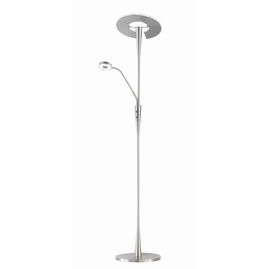 Trio Quebec matt nikkel LED állólámpa (TRI-422710307) LED 2 izzós IP20