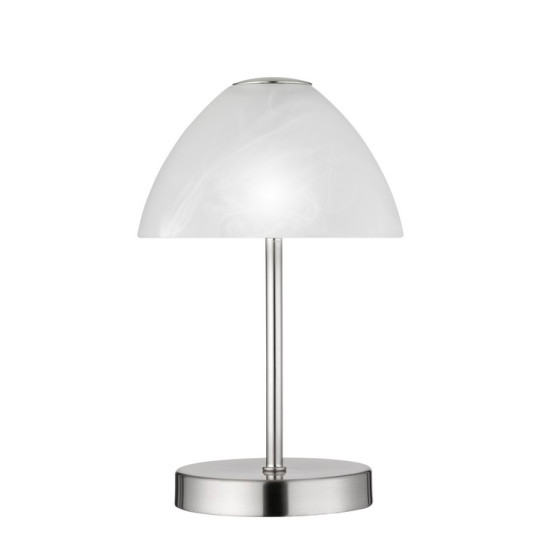 Trio Queen matt nikkel-fehér LED asztali lámpa (TRI-R52021107) LED 1 izzós IP20