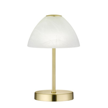Trio Queen sárgaréz-fehér LED asztali lámpa (TRI-R52021108) LED 1 izzós IP20