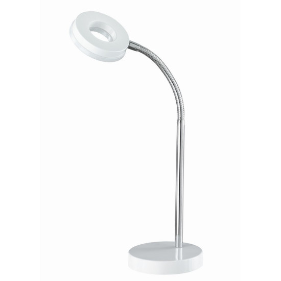 Trio Rennes króm-fehér LED asztali lámpa (TRI-R52411101) LED 1 izzós IP20