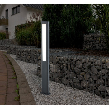 Trio Rhine anracit-fehér LED kültéri állólámpa (TRI-421660242) LED 2 izzós IP54
