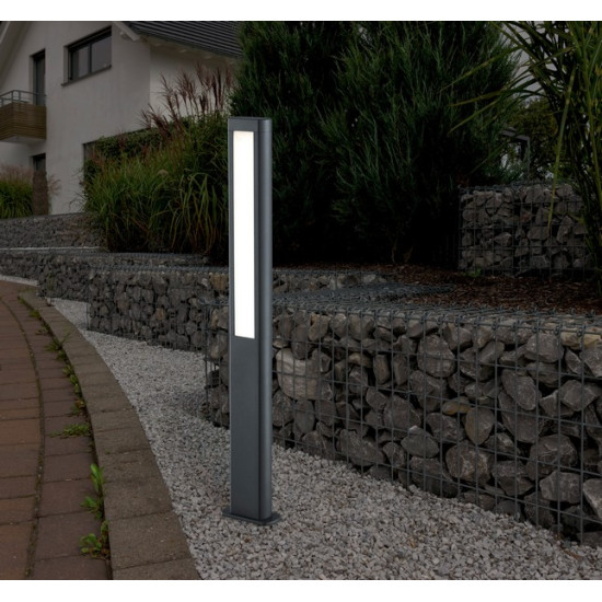 Trio Rhine anracit-fehér LED kültéri állólámpa (TRI-421660242) LED 2 izzós IP54