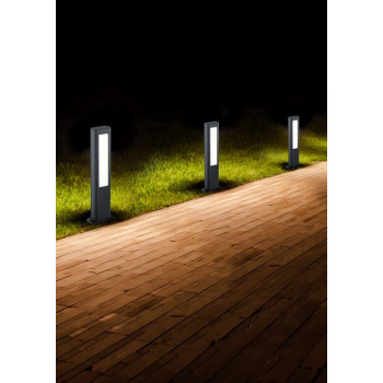 Trio Rhine anracit-fehér LED kültéri állólámpa (TRI-521660242) LED 2 izzós IP54