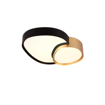 Trio Rise fekete-arany LED mennyezeti lámpa (TRI-647510280) LED 1 izzós IP20